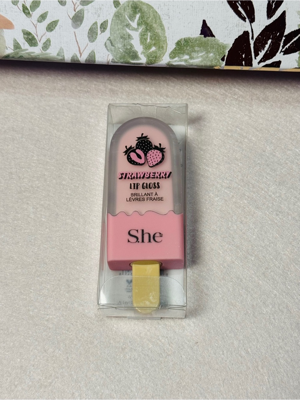 Strawberry Lip Gloss Pink New in Box